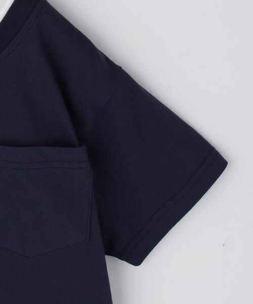 THE SHOP TK / ザ ショップ ティーケー Tシャツ | 【110－160】レイヤード風半袖Tシャツ/洗濯機OK | 詳細5