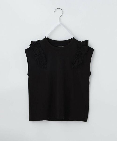 THE SHOP TK / ザ ショップ ティーケー Tシャツ | 【110ー160】コットン肩フリルTシャツ | 詳細12