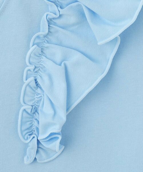 THE SHOP TK / ザ ショップ ティーケー Tシャツ | 【110ー160】コットン肩フリルTシャツ | 詳細17