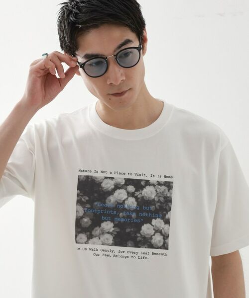 THE SHOP TK / ザ ショップ ティーケー Tシャツ | リサイクルアート半袖Tシャツ【接触冷感/洗濯機OK】 | 詳細7