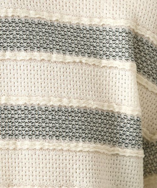 THE SHOP TK / ザ ショップ ティーケー カットソー | 変形ボーダー半袖Tシャツ【洗濯機OK】 | 詳細12