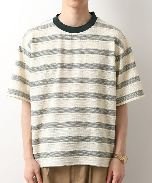 THE SHOP TK / ザ ショップ ティーケー カットソー | 変形ボーダー半袖Tシャツ【洗濯機OK】 | 詳細13