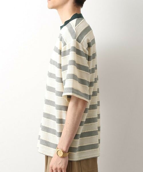 THE SHOP TK / ザ ショップ ティーケー カットソー | 変形ボーダー半袖Tシャツ【洗濯機OK】 | 詳細14