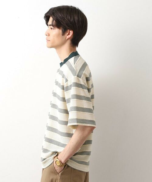 THE SHOP TK / ザ ショップ ティーケー カットソー | 変形ボーダー半袖Tシャツ【洗濯機OK】 | 詳細9