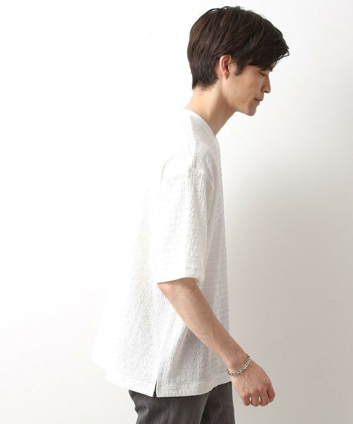 THE SHOP TK / ザ ショップ ティーケー カットソー | 楊柳ボーダー半袖Tシャツ【洗濯機OK】 | 詳細1