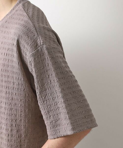 THE SHOP TK / ザ ショップ ティーケー カットソー | 楊柳ボーダー半袖Tシャツ【洗濯機OK】 | 詳細17