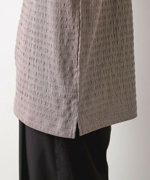 THE SHOP TK / ザ ショップ ティーケー カットソー | 楊柳ボーダー半袖Tシャツ【洗濯機OK】 | 詳細18