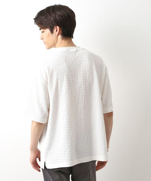 THE SHOP TK / ザ ショップ ティーケー カットソー | 楊柳ボーダー半袖Tシャツ【洗濯機OK】 | 詳細2