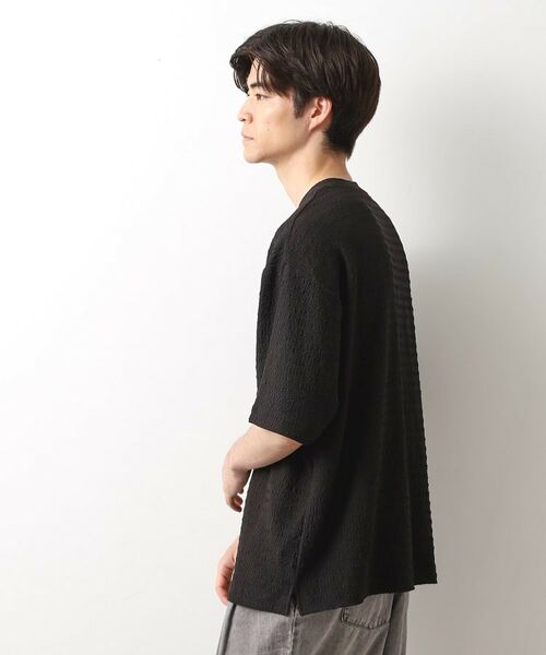 THE SHOP TK / ザ ショップ ティーケー カットソー | 楊柳ボーダー半袖Tシャツ【洗濯機OK】 | 詳細5