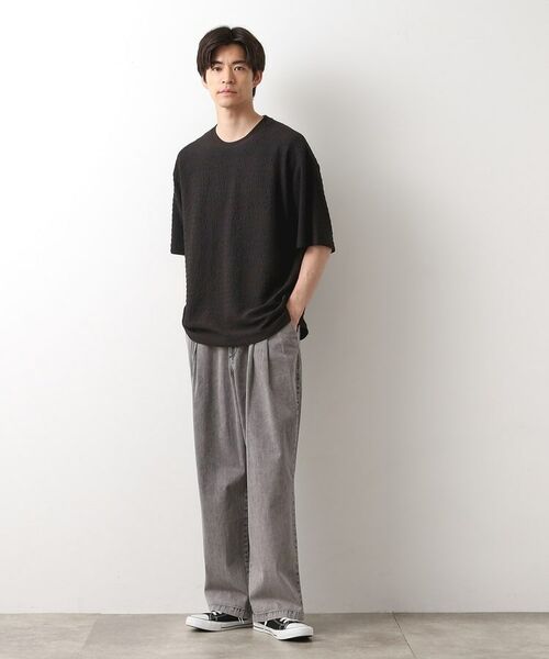 THE SHOP TK / ザ ショップ ティーケー カットソー | 楊柳ボーダー半袖Tシャツ【洗濯機OK】 | 詳細7