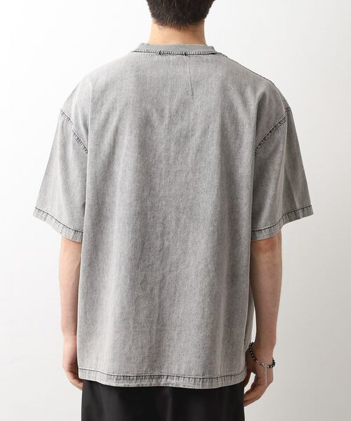 THE SHOP TK / ザ ショップ ティーケー カットソー | ライトデニム半袖Tシャツ【洗濯機OK】 | 詳細11