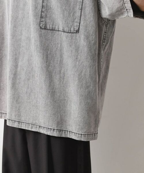 THE SHOP TK / ザ ショップ ティーケー カットソー | ライトデニム半袖Tシャツ【洗濯機OK】 | 詳細15
