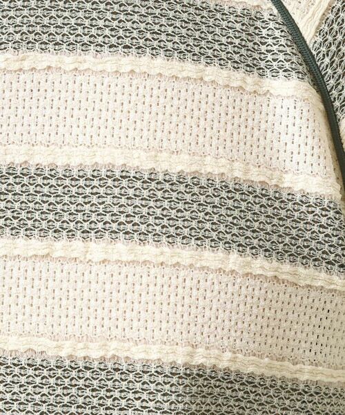 THE SHOP TK / ザ ショップ ティーケー カットソー | 変形ボーダーポロシャツ【洗濯機OK】 | 詳細12