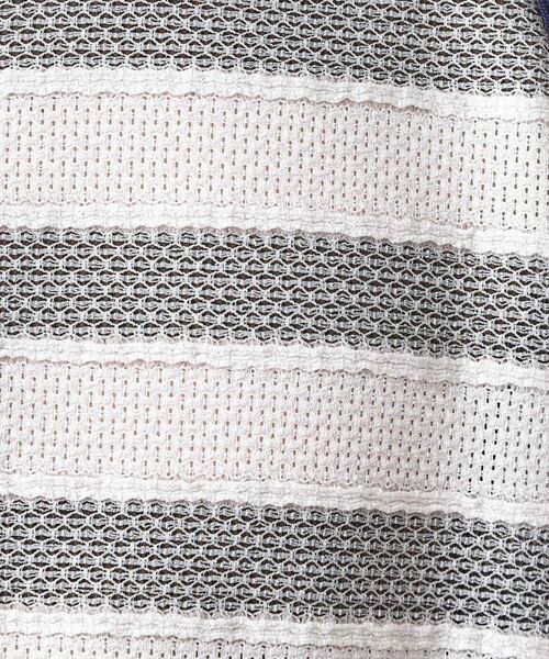 THE SHOP TK / ザ ショップ ティーケー カットソー | 変形ボーダーポロシャツ【洗濯機OK】 | 詳細8