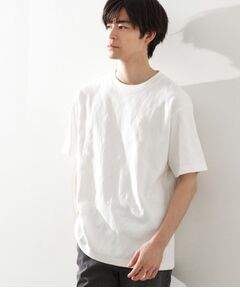 THE SHOP TK / ザ ショップ ティーケー カットソー | パターンジャカード半袖Tシャツ【洗濯機OK】