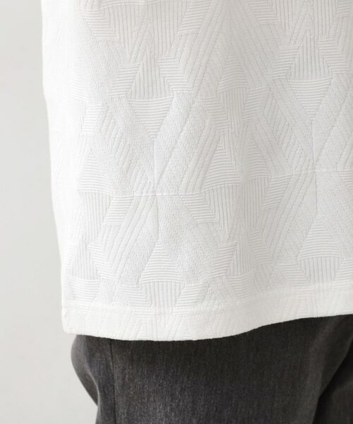 THE SHOP TK / ザ ショップ ティーケー カットソー | パターンジャカード半袖Tシャツ【洗濯機OK】 | 詳細14