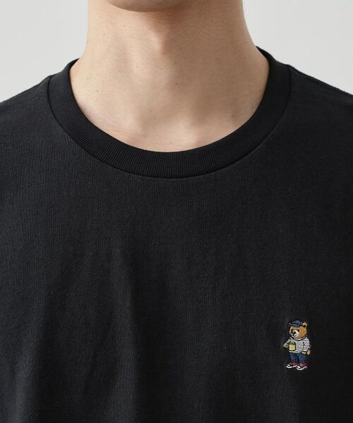 THE SHOP TK / ザ ショップ ティーケー Tシャツ | ワンポイントベアーロゴ半袖Tシャツ【洗濯機OK】 | 詳細11