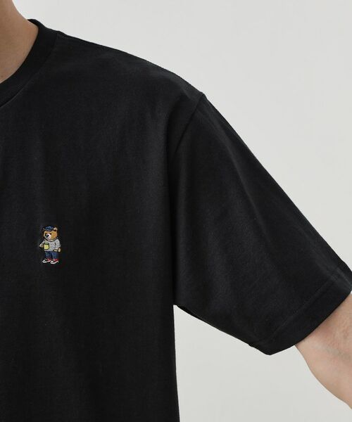 THE SHOP TK / ザ ショップ ティーケー Tシャツ | ワンポイントベアーロゴ半袖Tシャツ【洗濯機OK】 | 詳細12
