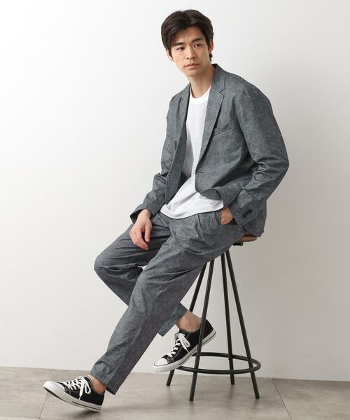 THE SHOP TK / ザ ショップ ティーケー テーラードジャケット | スマートムーブメッシュバーズアイジャケット【軽量/洗濯機OK/セットアップ可】 | 詳細11