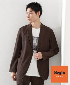 THE SHOP TK / ザ ショップ ティーケー テーラードジャケット | 【Begin/ビギン10月号掲載】楊柳スマートジャケット　軽量/洗濯機OK/セットアップ可