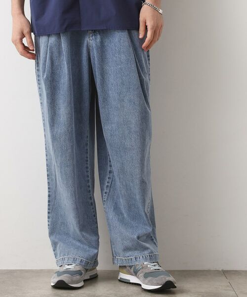 THE SHOP TK / ザ ショップ ティーケー パンツ | ツータックワイドデニムパンツ | 詳細1