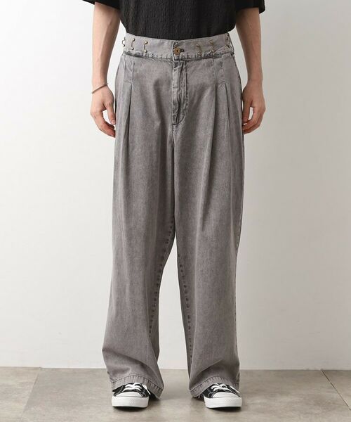 THE SHOP TK / ザ ショップ ティーケー パンツ | ツータックワイドデニムパンツ | 詳細21