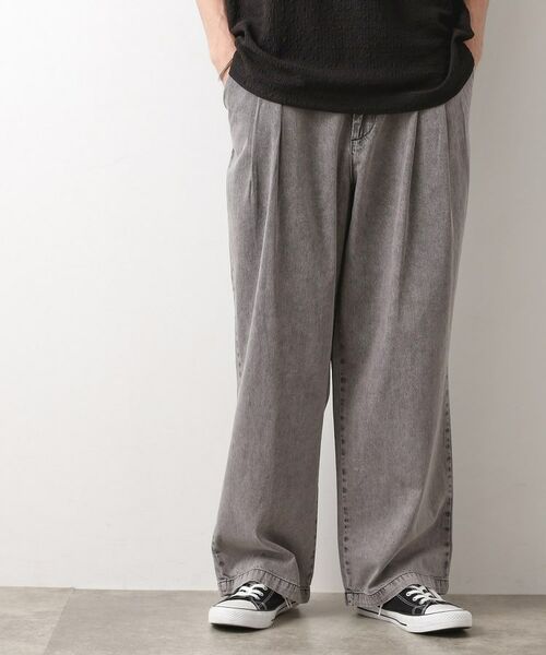 THE SHOP TK / ザ ショップ ティーケー パンツ | ツータックワイドデニムパンツ | 詳細5