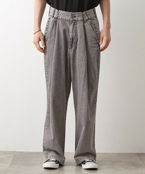 THE SHOP TK / ザ ショップ ティーケー パンツ | ツータックワイドデニムパンツ | 詳細9