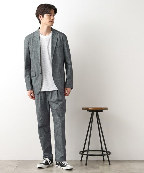 THE SHOP TK / ザ ショップ ティーケー パンツ | スマートムーブメッシュバーズアイイージーパンツ　【軽量/洗濯機OK/セットアップ可】 | 詳細11