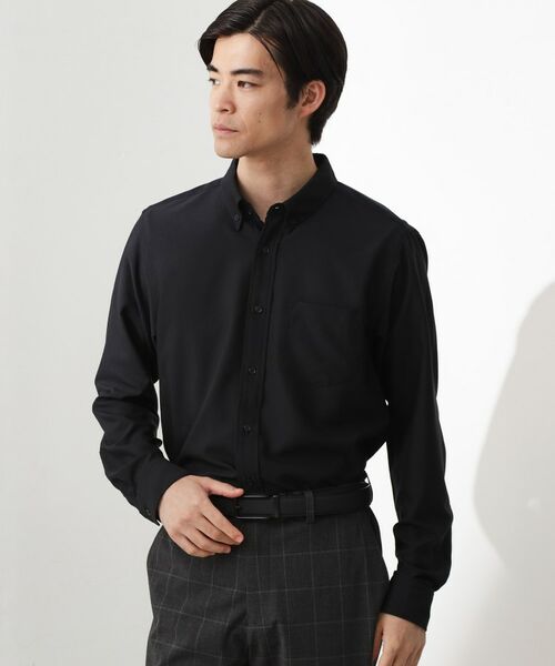 THE SHOP TK / ザ ショップ ティーケー シャツ・ブラウス | スムースファイバー長袖シャツ 【吸水速乾/UVカット/軽量/イージーケア】 | 詳細1