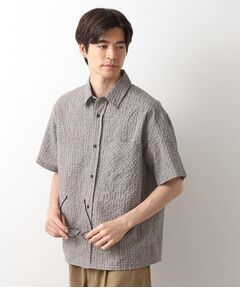 THE SHOP TK / ザ ショップ ティーケー シャツ・ブラウス | シアサッカーチェックシャツ 【洗濯機OK】