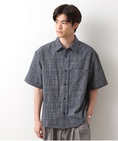 THE SHOP TK / ザ ショップ ティーケー シャツ・ブラウス | シアサッカーチェックシャツ 【洗濯機OK】