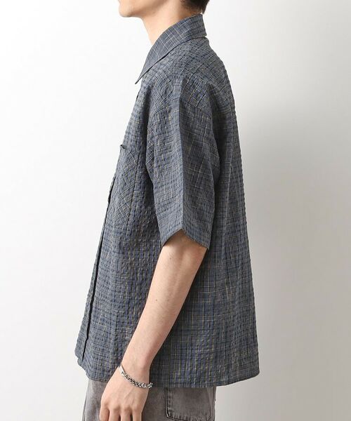 THE SHOP TK / ザ ショップ ティーケー シャツ・ブラウス | シアサッカーチェックシャツ 【洗濯機OK】 | 詳細10