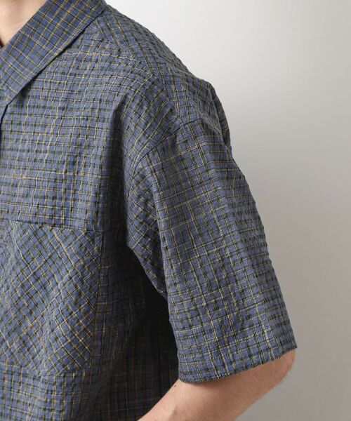 THE SHOP TK / ザ ショップ ティーケー シャツ・ブラウス | シアサッカーチェックシャツ 【洗濯機OK】 | 詳細14