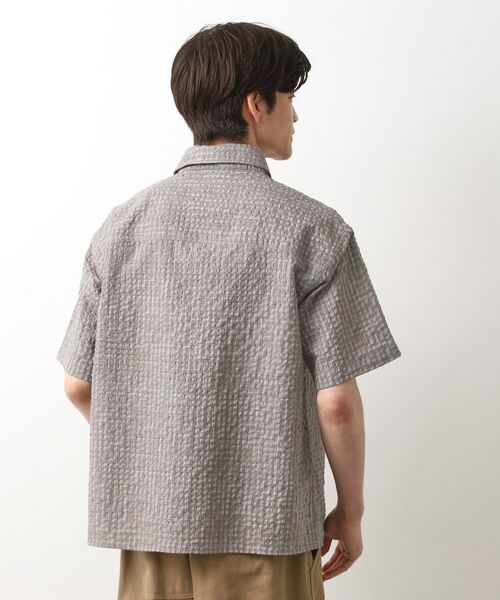 THE SHOP TK / ザ ショップ ティーケー シャツ・ブラウス | シアサッカーチェックシャツ 【洗濯機OK】 | 詳細2