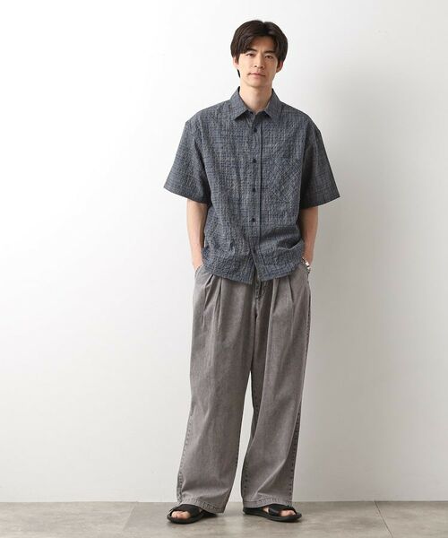 THE SHOP TK / ザ ショップ ティーケー シャツ・ブラウス | シアサッカーチェックシャツ 【洗濯機OK】 | 詳細7