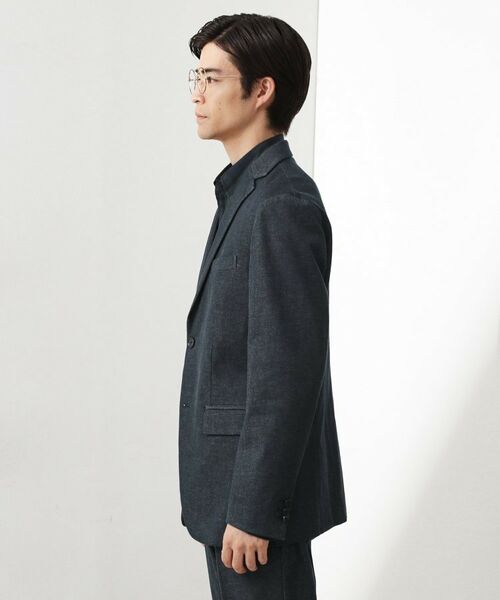 THE SHOP TK / ザ ショップ ティーケー テーラードジャケット | エバーデニムジャケット【色落ちしにくい/洗濯機OK/ストレッチ/セットアップ可】 | 詳細12