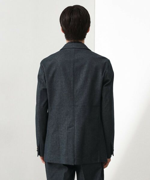 THE SHOP TK / ザ ショップ ティーケー テーラードジャケット | エバーデニムジャケット【色落ちしにくい/洗濯機OK/ストレッチ/セットアップ可】 | 詳細13