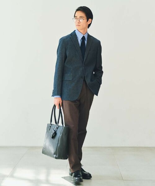 THE SHOP TK / ザ ショップ ティーケー テーラードジャケット | エバーデニムジャケット【色落ちしにくい/洗濯機OK/ストレッチ/セットアップ可】 | 詳細2