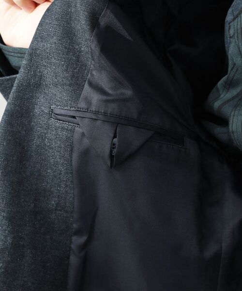 THE SHOP TK / ザ ショップ ティーケー テーラードジャケット | エバーデニムジャケット【色落ちしにくい/洗濯機OK/ストレッチ/セットアップ可】 | 詳細21