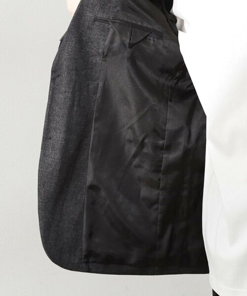 THE SHOP TK / ザ ショップ ティーケー テーラードジャケット | エバーデニムジャケット【色落ちしにくい/洗濯機OK/ストレッチ/セットアップ可】 | 詳細22