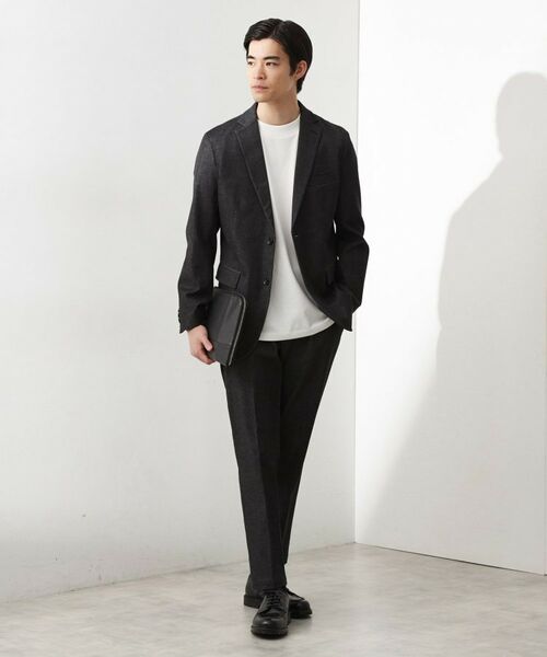 THE SHOP TK / ザ ショップ ティーケー テーラードジャケット | エバーデニムジャケット【色落ちしにくい/洗濯機OK/ストレッチ/セットアップ可】 | 詳細5