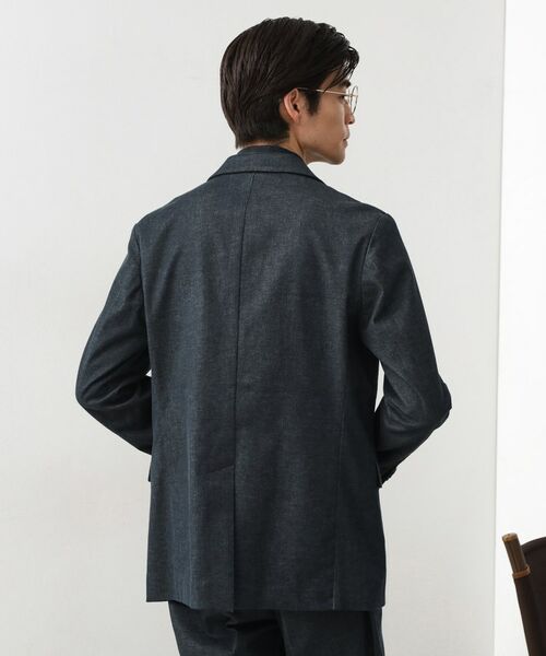 THE SHOP TK / ザ ショップ ティーケー テーラードジャケット | エバーデニムジャケット【色落ちしにくい/洗濯機OK/ストレッチ/セットアップ可】 | 詳細8