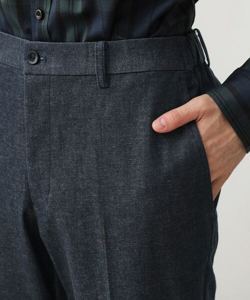 THE SHOP TK / ザ ショップ ティーケー パンツ | エバーデニムスラックス【色落ちしにくい/洗濯機OK/ストレッチ/セットアップ可】 | 詳細13
