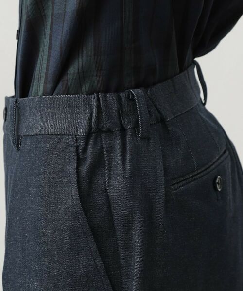 THE SHOP TK / ザ ショップ ティーケー パンツ | エバーデニムスラックス【色落ちしにくい/洗濯機OK/ストレッチ/セットアップ可】 | 詳細14