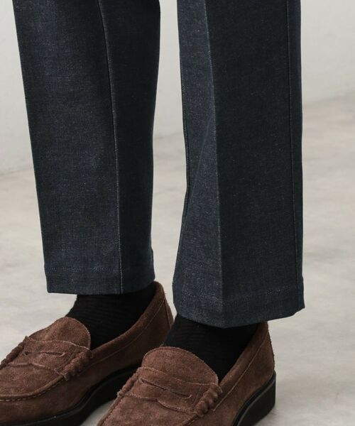 THE SHOP TK / ザ ショップ ティーケー パンツ | エバーデニムスラックス【色落ちしにくい/洗濯機OK/ストレッチ/セットアップ可】 | 詳細16
