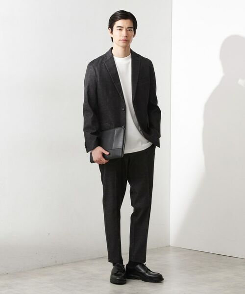 THE SHOP TK / ザ ショップ ティーケー パンツ | エバーデニムスラックス【色落ちしにくい/洗濯機OK/ストレッチ/セットアップ可】 | 詳細3