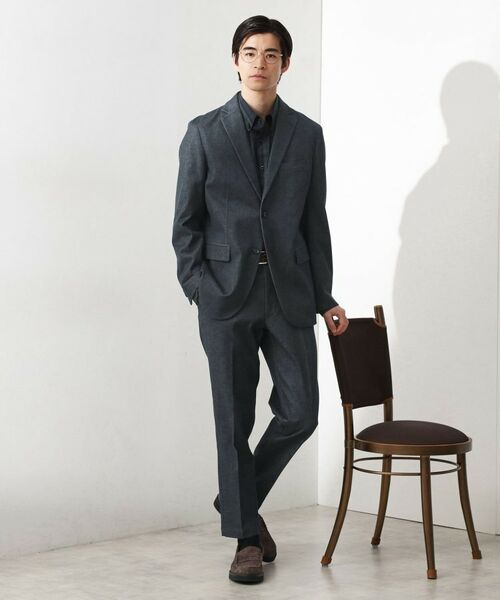 THE SHOP TK / ザ ショップ ティーケー パンツ | エバーデニムスラックス【色落ちしにくい/洗濯機OK/ストレッチ/セットアップ可】 | 詳細7