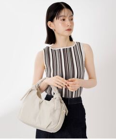 THE SHOP TK / ザ ショップ ティーケー ショルダーバッグ | ロゴショルダー付きナイロンミニボストン