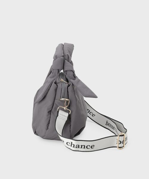 THE SHOP TK / ザ ショップ ティーケー ショルダーバッグ | ロゴショルダー付きナイロンミニボストン | 詳細10